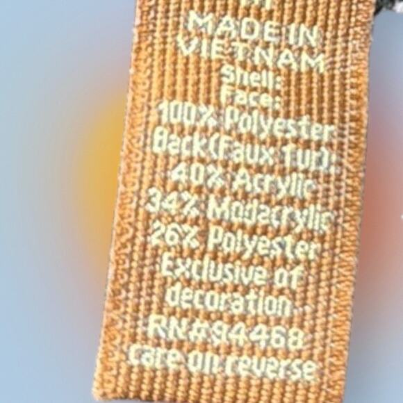 SONOMA Women’s Medium Brown Faux Suede and Fur Jacket - Picture 7 of 7